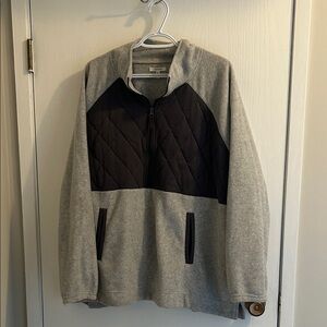 Maurices Gray and Black Quilted Sweatshirt